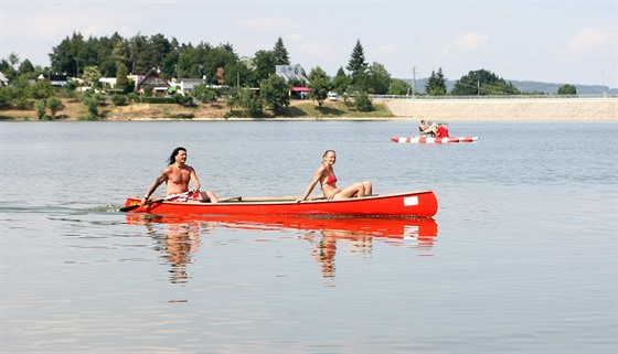 Návrat rekreantů na Plumlovskou přehradu (16. červenec 2015)
