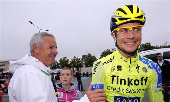 Stephen Roche (vlevo) a jeho syn Nicolas Roche na archivním snímku