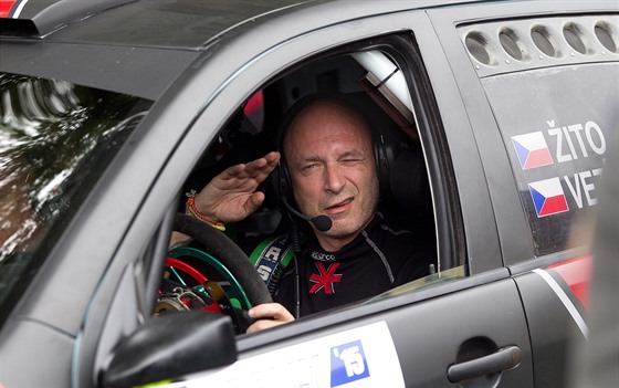 Zpvák Daniel Landa alias ito bhem Rallye Bohemia