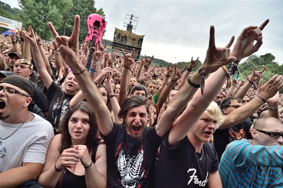 Fanoušci na festivalu Masters of Rock 2015