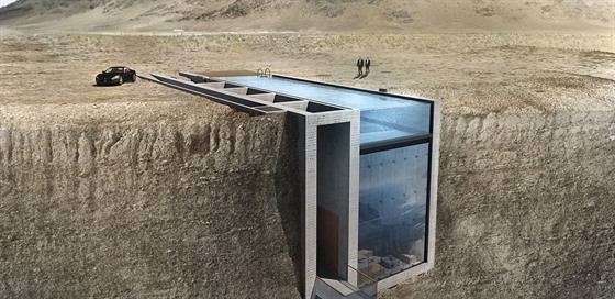 etí architekti vymysleli koncept originální vily ze skla a betonu. 