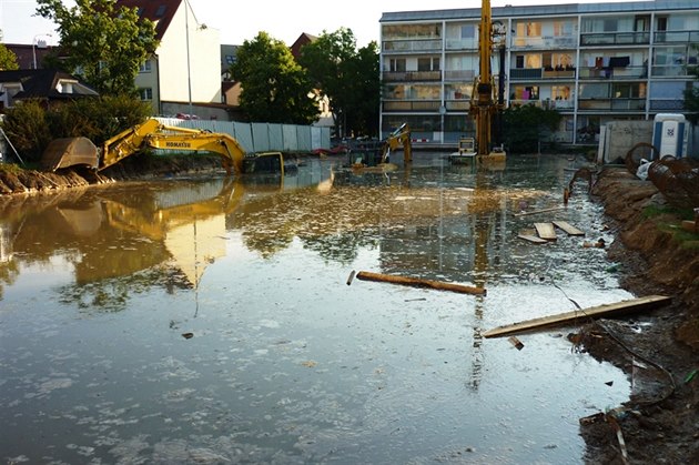 Havárie vody ve Vokáov ulici