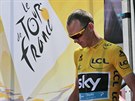 Chris Froome, lídr Tour de France, se chystá na start 10. etapy závodu.