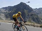 Britský cyklista Chris Froome na trati 11. etapy Tour de France.