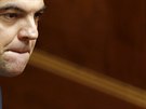 �eck� premi�r Alexis Tsipras na p�te�n�m jedn�n� parlamentu (10. �ervence 2015)
