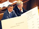 Ministr financí Andrej Babi si na jednání o elektronické evidenci treb...