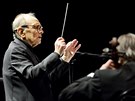 Italský skladatel a dirigent Ennio Morricone (na snímku) zaal v Praze natáet...