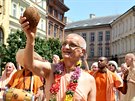 Indická náboenská slavnost Ratha-Yatra v centru Prahy.