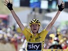 Chris Froome jásá po vítzství v desáté horské etap Tour de France.