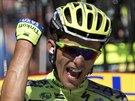 Rafal Majka slaví triumf v jedenácté etap Tour de France.