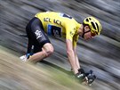 Chris Froome v krkolomném sjezdu ve 12. etap Tour de France.