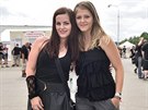 Petra Kucha�ov� a Zuzana Br���kov� na fetivalu Masters of Rock ve Vizovic�ch.