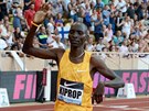 Asbel Kiprop zabhl na mítinku Diamantové ligy v Monaku na trati 1 500 metr...