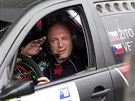 Zpvák Daniel Landa alias ito bhem Rallye Bohemia