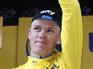 Chris Froome se lutým trikotem po 9. etap Tour de France