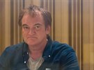 Quentin Tarantino v pražském studiu při nahrávání filmové hudby k westernu The...