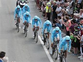 Cyklistick stj Astana v tmov asovce Tour de France