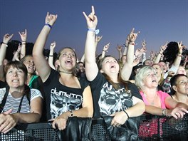 Hudební festival Pekelný ostrov. Vystoupení skupiny Harlej.