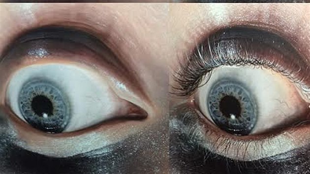 Proces hyperrealistick malby oka od Kit Kingov