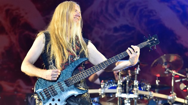Marco Hietala z kapely Nightwish na Masters of Rock ve Vizovicích.