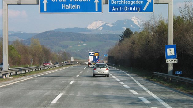 Dálnice A10 v Rakousku (Tauernautobahn) je velmi vytíená, krom ploného...