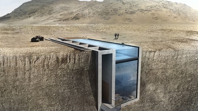 et architekti vymysleli koncept originln vily ze skla a betonu. 