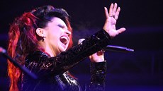 Hudební festival Pekelný ostrov. Vystoupení skupiny Arakain se zp�va�kou Lucií...