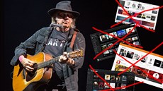 Neil Young nechal svoji muziku stáhnout ze v�ech streamovacích slu�eb.