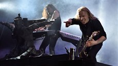Tuomas Holopainen a Emppu Vuorinen z kapely Nightwish na Masters of Rock ve...