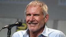 Veterán ságy 72letý Harrison Ford zdraví fanouky Star Wars na setkání v San...