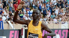 Asbel Kiprop zabhl na mítinku Diamantové ligy v Monaku na trati 1 500 metr...