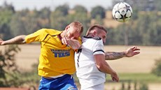 Momentka z duelu Hradce Králové (bílá) a Varnsdorfu