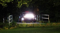 Jan Sýkora a tpán Palivec bhem Rallye Bohemia