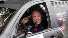 Zpvák Daniel Landa alias ito bhem Rallye Bohemia