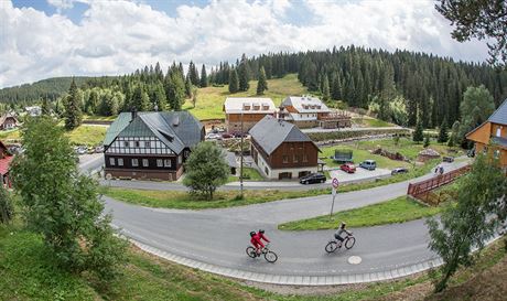 umavská obec Modrava je oblíbeným cílem turist.