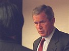 U.S. President George Bush is pictured with U.S. Vice President Dick Cheney and...