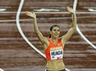 Usmvavá Zuzana Hejnová slaví vítzství na trati 400 metr pekáek na mítinku...