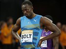 Usain Bolt na mítinku Diamantové ligy v Londýn.