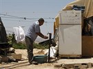 Palestinská osada, co se nevzdává. Susja elí izraelským buldozerm