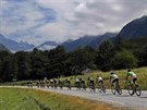Momentka z 18. etapy Tour de France