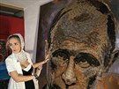 Daria Marčenková a její portrét nazvaný „tvář války“.