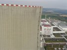 Na vrcholu chladicí ve Jaderné elektrárny Temelín