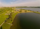 Sto třicet hektarů rozlehlé jezero u Hlučína na Opavsku