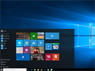 Úvodní obrazovka v míst, kde ped Windows 8 bývalo Start menu.