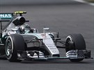 Nico Rosberg bhem kvalifikace na Velkou cenu Maarska