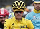 Chris Froome na startu závrené etapy Tour de France
