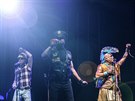 Americká skupina Village People vystoupila druhý den hudebního festivalu...