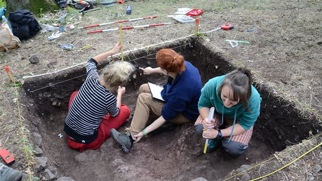 Archeologov i studenti zkoumali ibenin vrch u Vale. Nali tu stopy pravkho osdlen.