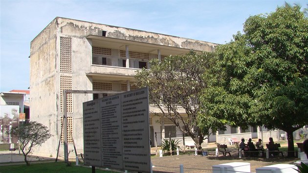 Vězení Tuol Sleng neboli S-21, které nyní slouží jako muzeum genocidy.