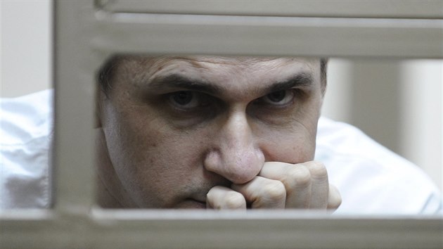 v Rusku zaal proces s ukrajinskm reisrem Olehem Sencovem. (21. ervence 2015)